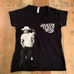 Dustin Lynch Black v-neck women’s t-shirt large